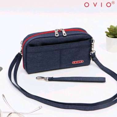 Ovio 7110 Denim Pouch Multi Fungsi Organizer BLUE