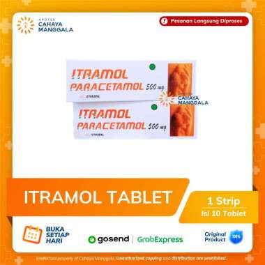 ITRAMOL PARACETAMOL 500 MG PERSTRIP 10 TABLET