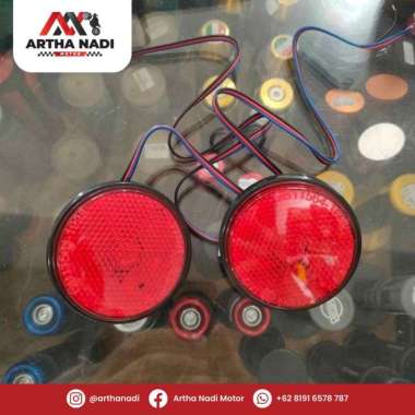Mata Kucing Nmax New Variasi Komplit Lampu Merah Biru Lampu Kedip Diam