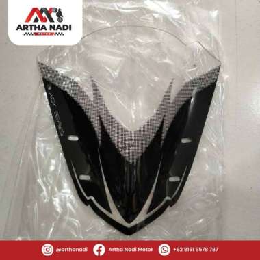 Visor Aerox Hitam Smoke MHR Jenong Black Edition Carbon Mhr Jenong