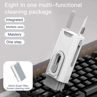 DEMIUM Sikat Pembersih Keyboard Cleaning Brush 8 in 1 with Liquid Q8 Kiboard Komputer Keyboard Murah