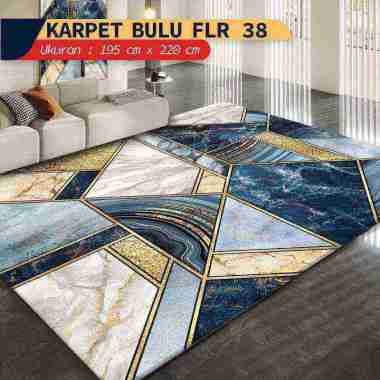 ORANGE Karpet Bulu Rasfur Karpet FLR-25 220x195CM