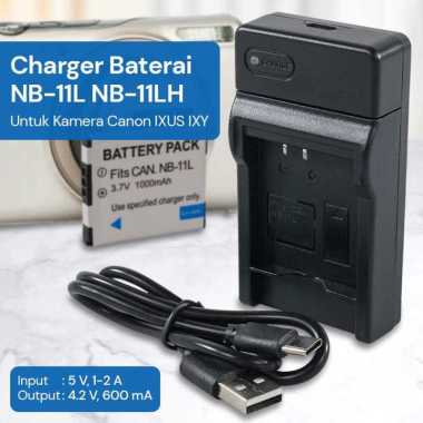 LANFULANG Charger Baterai Kamera NB-11L NB-11LH for Canon IXUS IXY