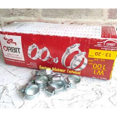 ORBIT 1/2" - 3/4" Kleman Klem Selang Hose Clamp Steel 13 - 20 MM
