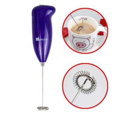 HONGXIN Hand Mixer Mini Pembuih Kopi Susu Milk Frother Battery Power MS-3089 Bottle Kopi Plastik Adu