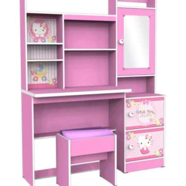 Meja Belajar + Cermin Frozen Hello Kitty Kea Panel SD.M 12-160 FZ - Hello Kitty Hello Kitty