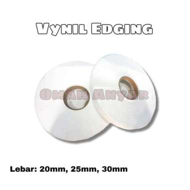 Vynil Vinil Edging PVC Sheet Triplek Putih 2cm 20mm 1 roll 20 METER Vynil 2cm