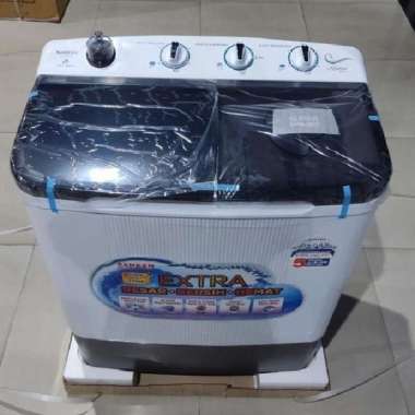 Mesin Cuci Sanken Manual 2 Tabung TW - 8808 FGY Top Loading