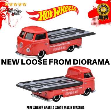 Hot Wheels New Loose Diorama Porsche Varian T1 Pickup 935 911R 917LH T1 Transporter