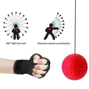 Jusenda Punching Reflex Ball Samsak Tinju Speed Punching DS212 Samsak Tinju Knukcle Besi Silat Kneke