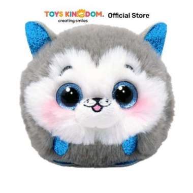 Ty Puffies Ball Boneka Hewan Slush Husky Ty95344