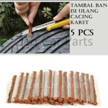 Refill Isi Karet Ban Tubles Ulang Tambal Ban Tubles Lem Cacing Karet isi 5pcs