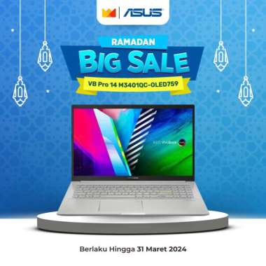 ASUS Laptop VivoBook Pro 14 OLED M3401QC-OLED759 8GB 512GB SSD Silver