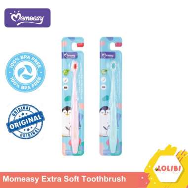 Momeasy Extra Soft Toothbrush / SIkat Gigi Bayi Ekstra Lembut Bulu Halus Green