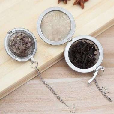 Saringan Teh Stainless Steel Bulat Bola portable Filter Tea Infuser 50mm
