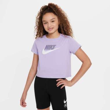 Nike Sportswear Big Kids Cropped T-Shirt (DA6925-515) XS