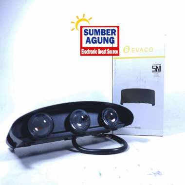 Evaco VL4012A Lampu Dinding Hias 3Mata 6W LED Warm White Kuning Luar Ruangan Dinding Taman Pilar