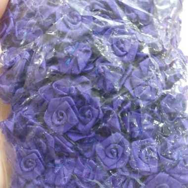 Putik Bunga Kecil Mawar Kucai 144 Pcs Ungu Tua