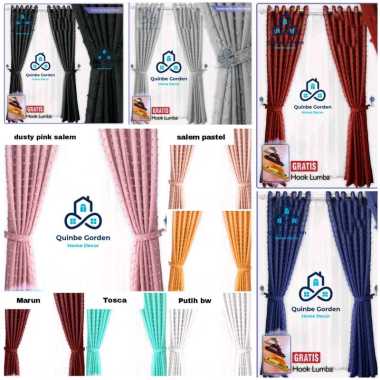 vitrase Gorden transparan smokring tipis tembus pandang bahan rubia Tirai pembatas ruangan Tinggi 20