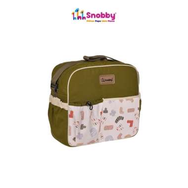 Snobby Tas Bayi Medium Saku Print Jolly Series-SBT7572 HIjau Olive