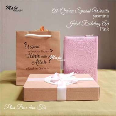 quran box alquran gift mushaf terjemah jaket resleting pink spesial wanita yasmina syaamil tuntunan