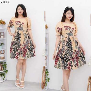 Evercloth Versa Dress Batik Wanita Dress Wanita Batik Couple Dress Pita XL