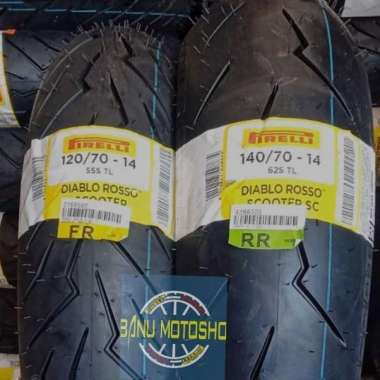 Paket pirelli diablo rosso uk 120/70-14 & 140/70-14 Aerox , Pcx 150