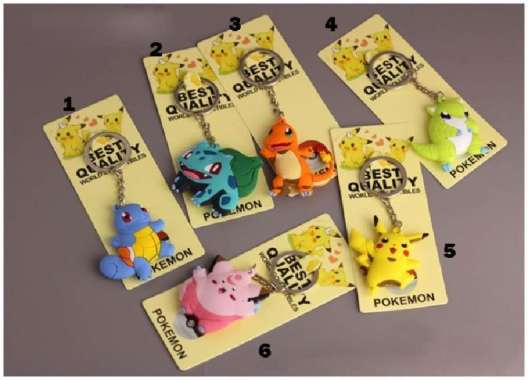Keychain Gantungan Kunci Pokemon - Part 1 Grosir Gengar