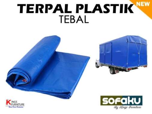 Terpal Plastik Tebal - Terpal Tenda Warung - Terpal Gerobak Pick Up 5 x 7m