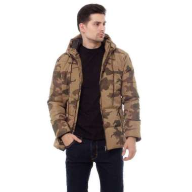 jaket puffer tebal - jaket korean style - jaket parasut tebal Army saudi XXL