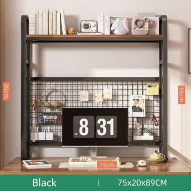 JP Meja L Meja Kantor Meja kerja besi Meja kom Meja Rak 75x20x89