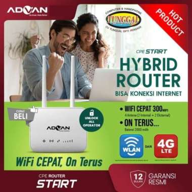 Router 4G Modem Wifi Advan CPE Router Start UNLOCK (Battery 2000mAh)