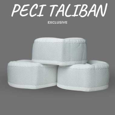 peci kopiah taliban warna putih polos motif 17 harga terjangkau kualitas bagus 6