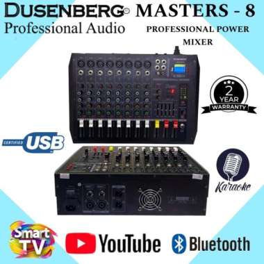 Power Mixer DUSENBERG 8 Channel Masters 8 Bluetooth Smart Tv Original