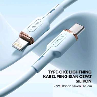 Vivan VCL120 Kabel Charger iPhone Type C To Lightning Fast Charging Data Cable