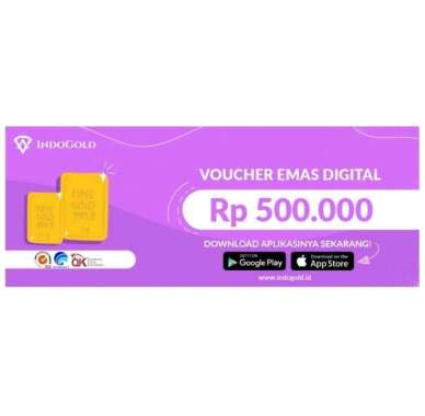E-Voucher Indogold Emas Digital Rp 500.000