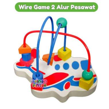 Wire Game Pesawat Mainan Mainan Kayu Pintar Mainan Edukasi Anak