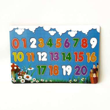 Mainan Edukasi Anak - Aneka Puzzle Kayu - Mainan Kayu Pintar Angka
