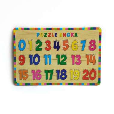 Mainan Edukasi Anak - Aneka Puzzle Kayu - Mainan Kayu Pintar Angka New
