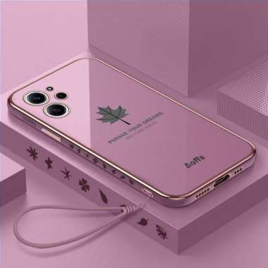 Promo Case Maple Redmi 12 Softcase Plating Terbaru Redmi 12 Ungu
