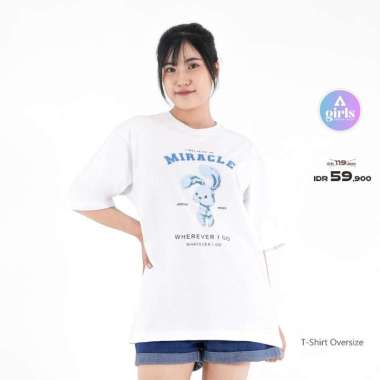 Aerostreet T Shirt Oversize Miracle White Kaos 1C000 S