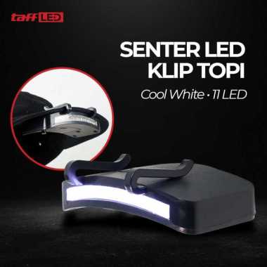 TaffLED Senter Klip Topi LED Clip Headlamp 11 LED