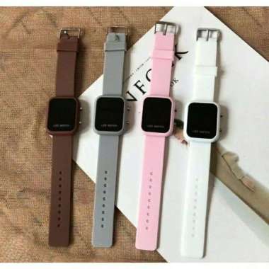 BEST SELLER Jam Tangan Digital LED Rubber Pria Wanita Jam Tangan Korean Fashion Murah Grosir Petak P