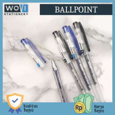 [PCS] Ballpoint Gel 0.28mm Hitech Kenko / Pulpen gel Hitech Kenko Biru