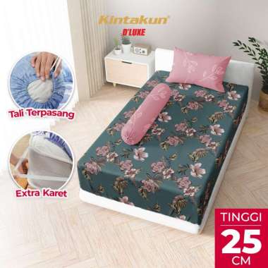 Kintakun DLUXE Sprei Set Fitted Tinggi 25cm SAFIRA 90 x 200 / 100 x 200 / 120 x 200 Aesthetic - Vari