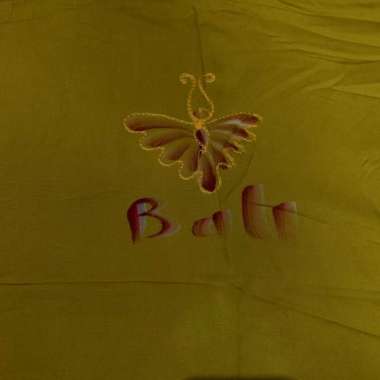 Kaos Wanita Bordir Pelangi | Baju Bali Kuning Kunyit