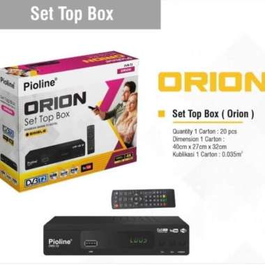 SET TOP BOX DIGITAL 168mm ORION SNI W/RCA PIOLINE TV analog ke digital