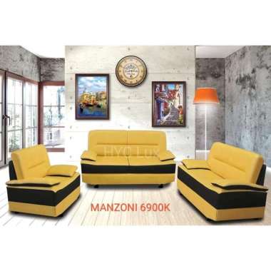Sofa 321 Manzoni HJ LUX elegant kursi busa kulit ruang tamu