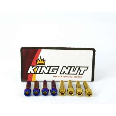 Baut M 6 x 15 Drat 10 x 15 Kunci L Kerucut Gold Probolt Thailand Stainless King Nut GOLD