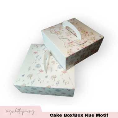 Cake box / Box Kue Motif ukuran 25x25x10 cm
